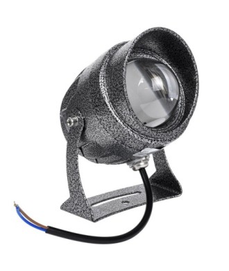 GloboStar® SPOT-XENIA 90509 Σποτ Φωτισμου Wall Washer LED 16W 1600lm 3° DC 24V Αδιάβροχο IP65 Φ9 x Υ12cm Ψυχρό Λευκό 6000K Dimmable - Σφυρήλατο Γκρι - 3 Years Warranty